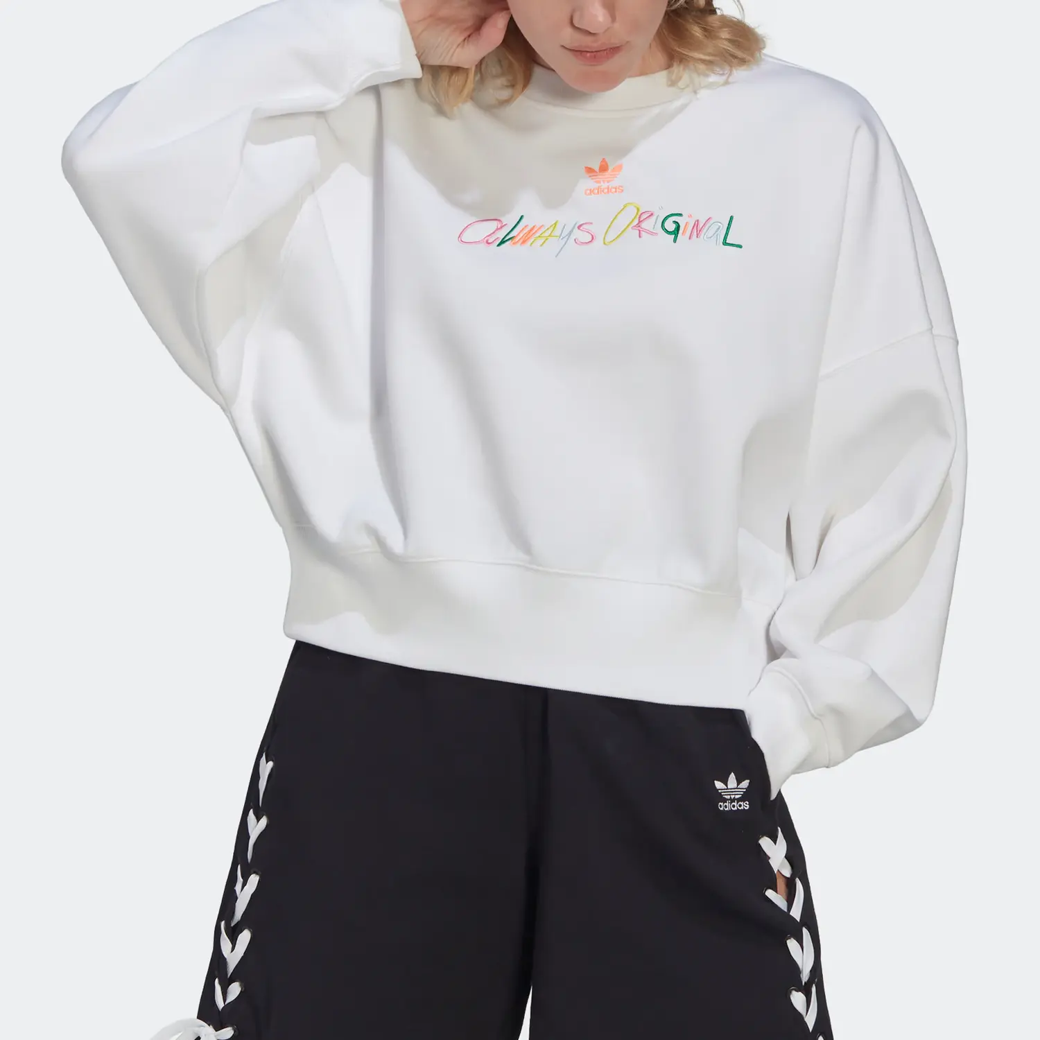 Толстовка Adidas Originals унисекс белая — фото 2
