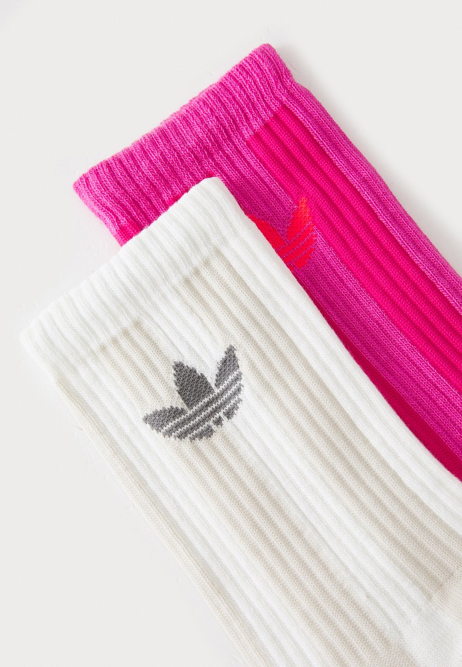 Носки Adidas Originals STRIPED 2 PACK, Off White/Wonder Alumina/Semi Lucid Fuchsia/Multi-Coloured — фото 2