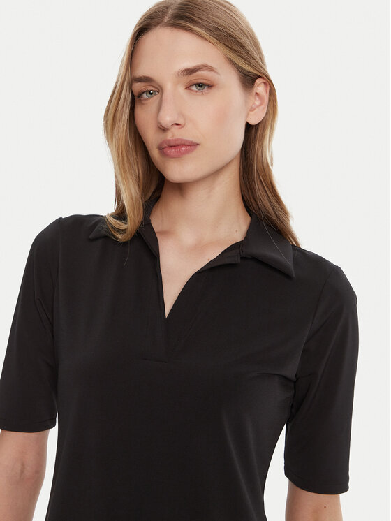 Поло slim fit LV044C221G Calvin Klein, чёрный — фото 4