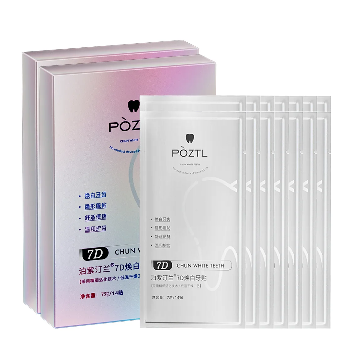 Наклейки для зубов Poetida POZITINGLAN, Dental strips*1 — фото 2