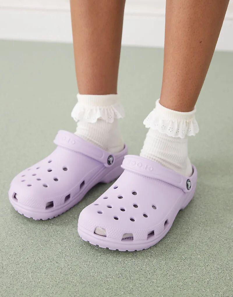 Классические сабо Crocs цвета лаванды