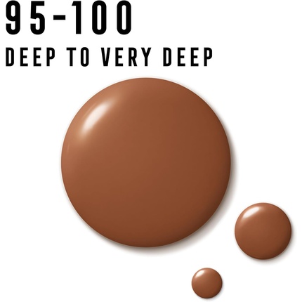 Тональная основа Miracle Pure Serum Foundation 95-100 Deep to Very Deep Формула сыворотки 2-в-1 Среднее покрытие Атласно-матовый финиш 2% ниацинамида Протестировано дерматологами Max Factor — фото 2
