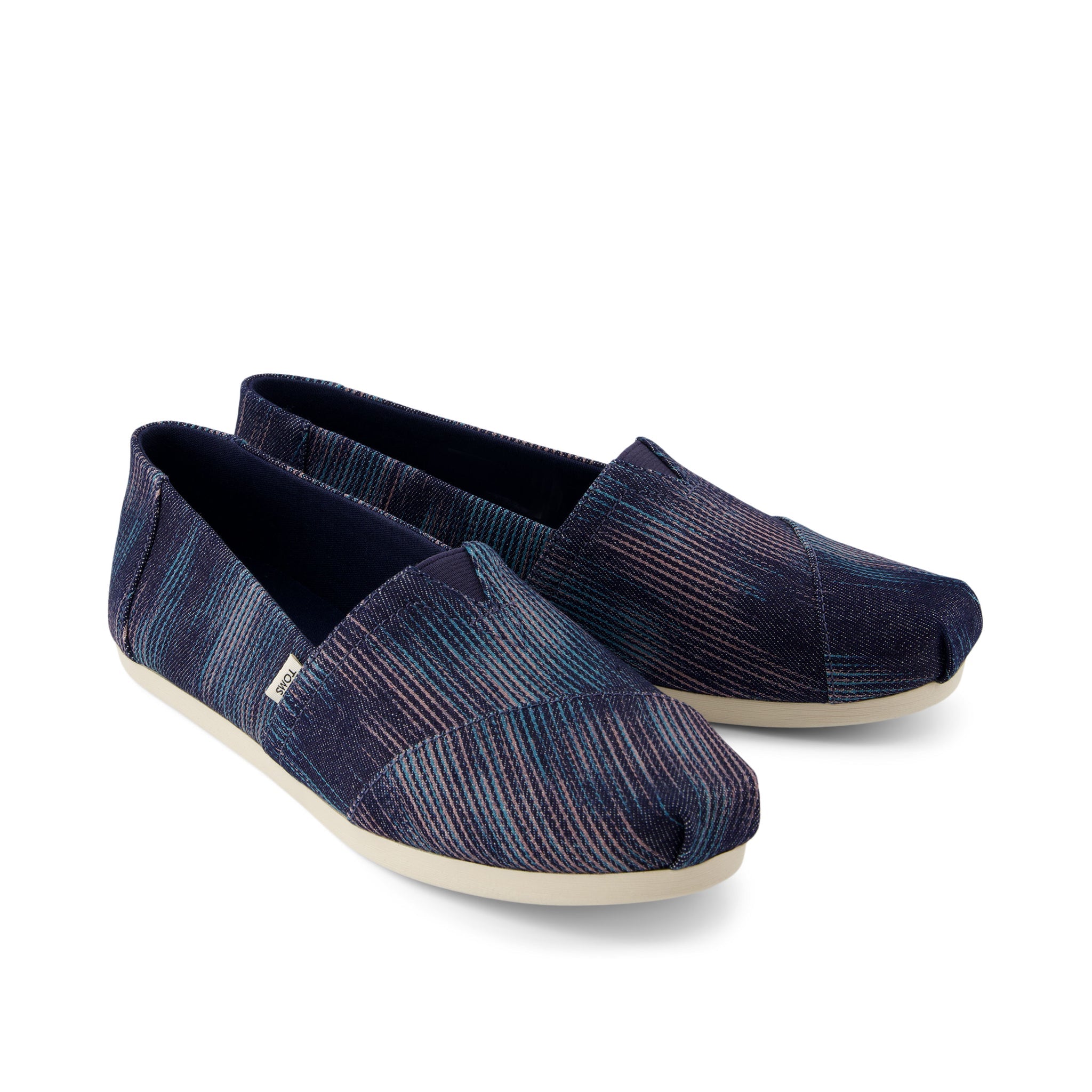 Новинка джинсовые мюли цвета морской волны TOMS Shoes, темно-синий