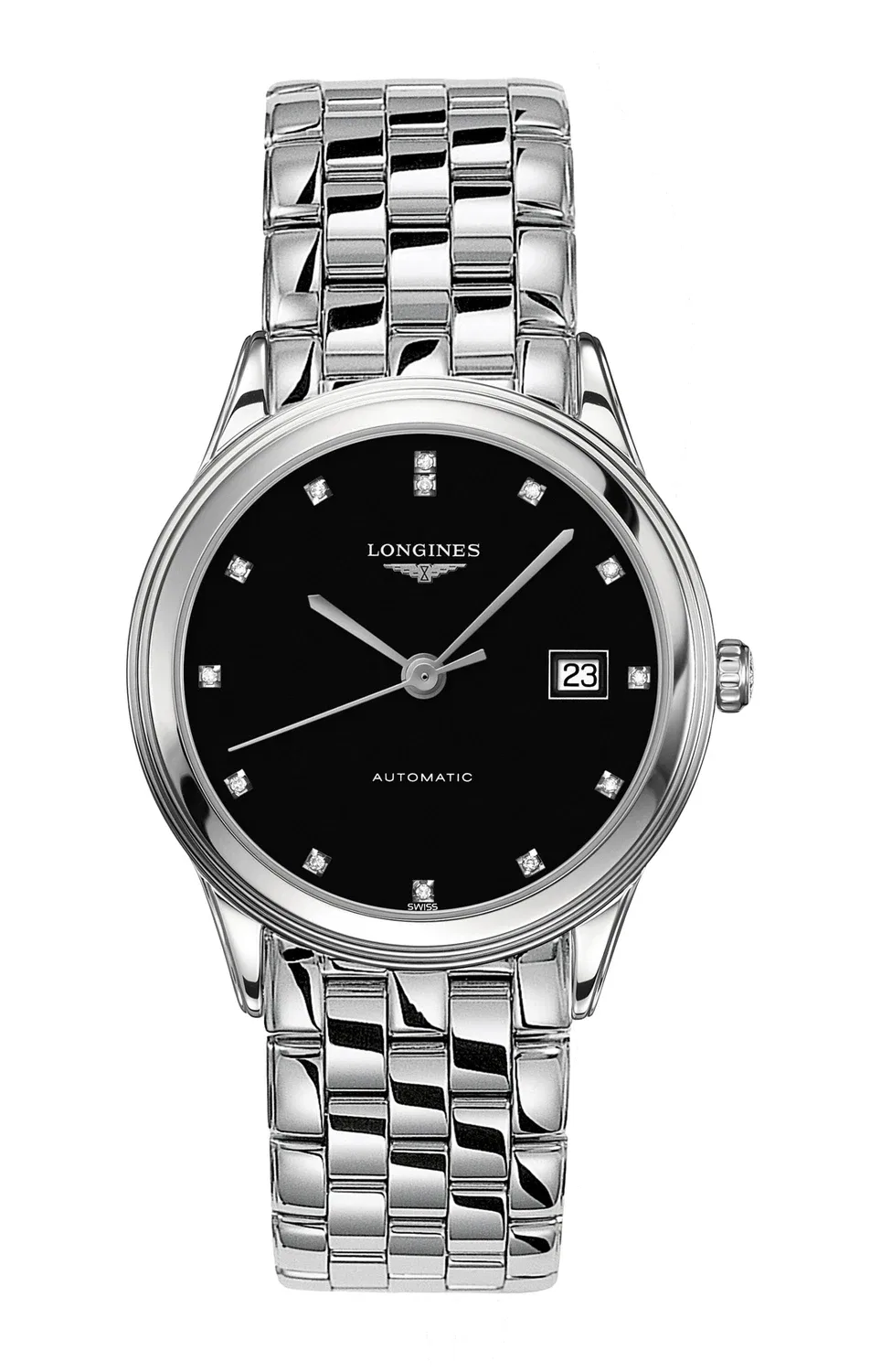 ФЛАГМАН - L4.974.4.57.6 LONGINES, черный