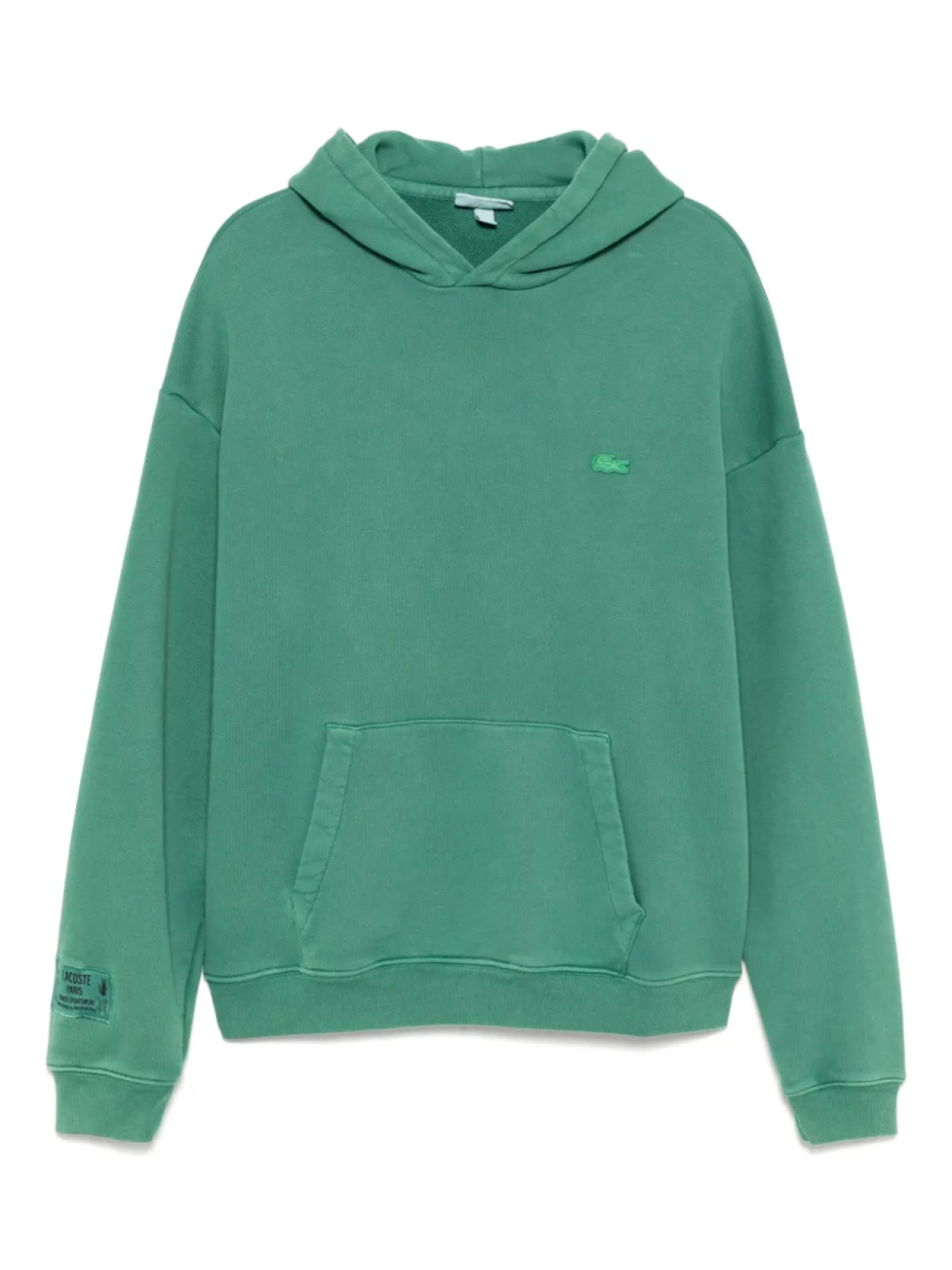 

Толстовка с капюшоном Lacoste Washed Effect, зеленый