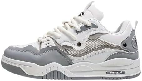 

Мужские модные кроссовки в уличном стиле, удобные нескользящие с шнуровкой для повседневной носки и активного отдыха на улице Fmshi, серый