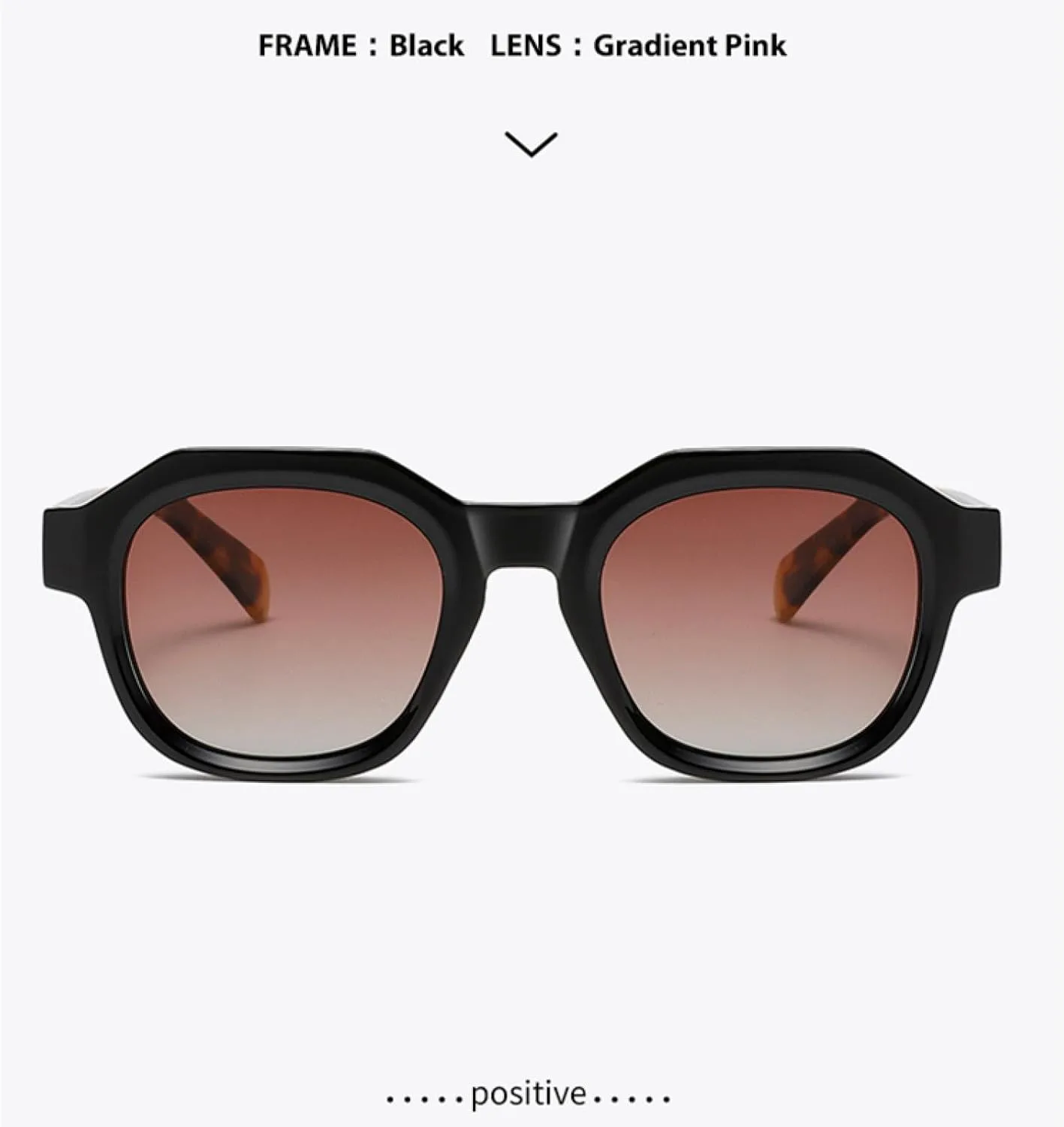 

Женские поляризованные солнцезащитные очки, мужские солнцезащитные очки с защитой от УФ-излучения UV400, для кемпинга и вечеринок VFDHN, Black Gradient Pink