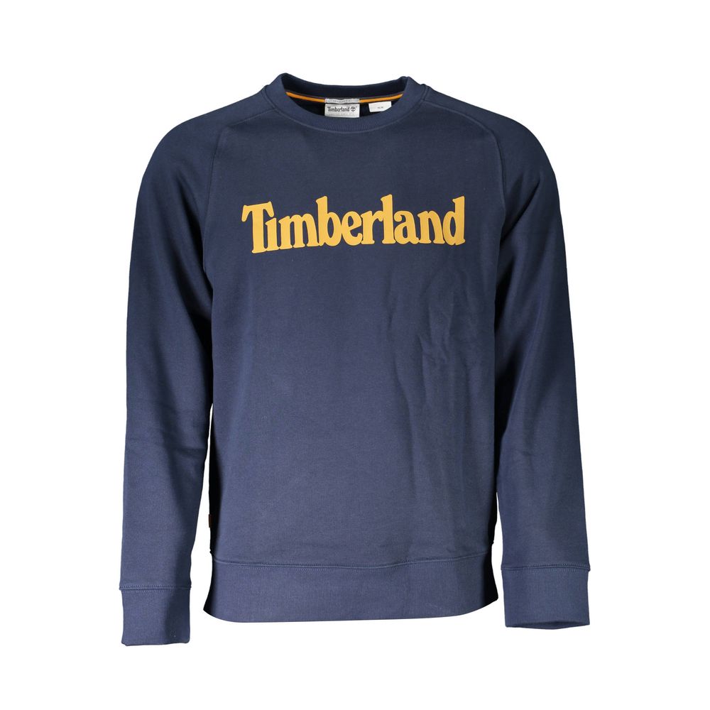

Синий хлопковый мужской свитер Timberland