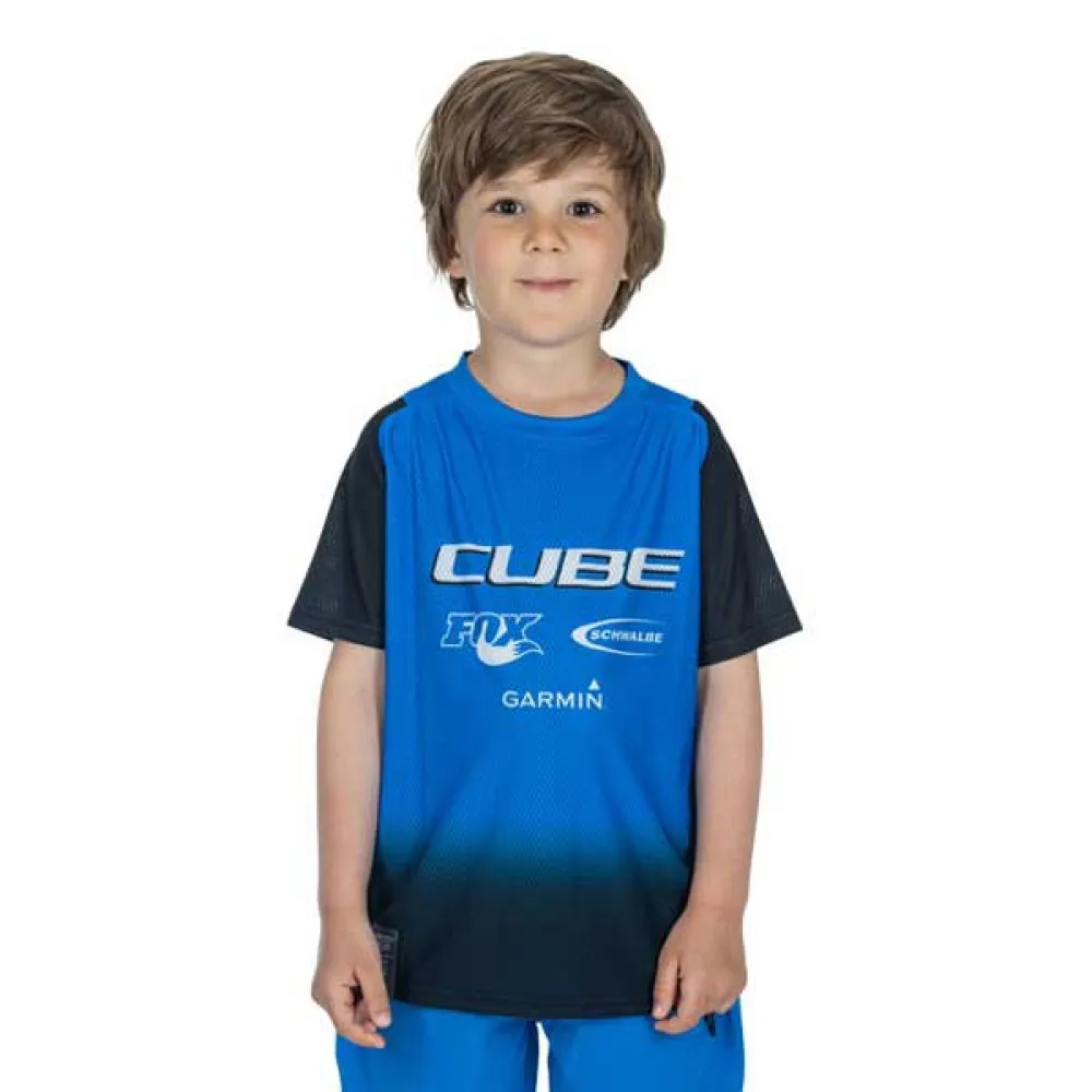 

Джерси эндуро с коротким рукавом Cube Vertex X Actionteam, синий