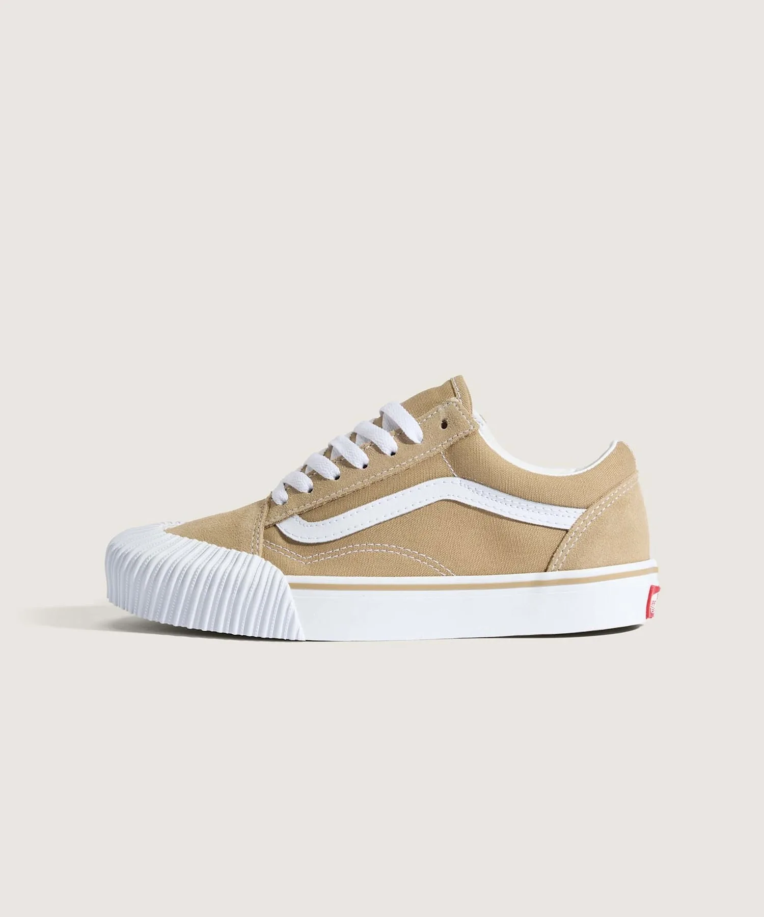 Кроссовки из натуральной кожи Old Skool VANS светло-коричневые