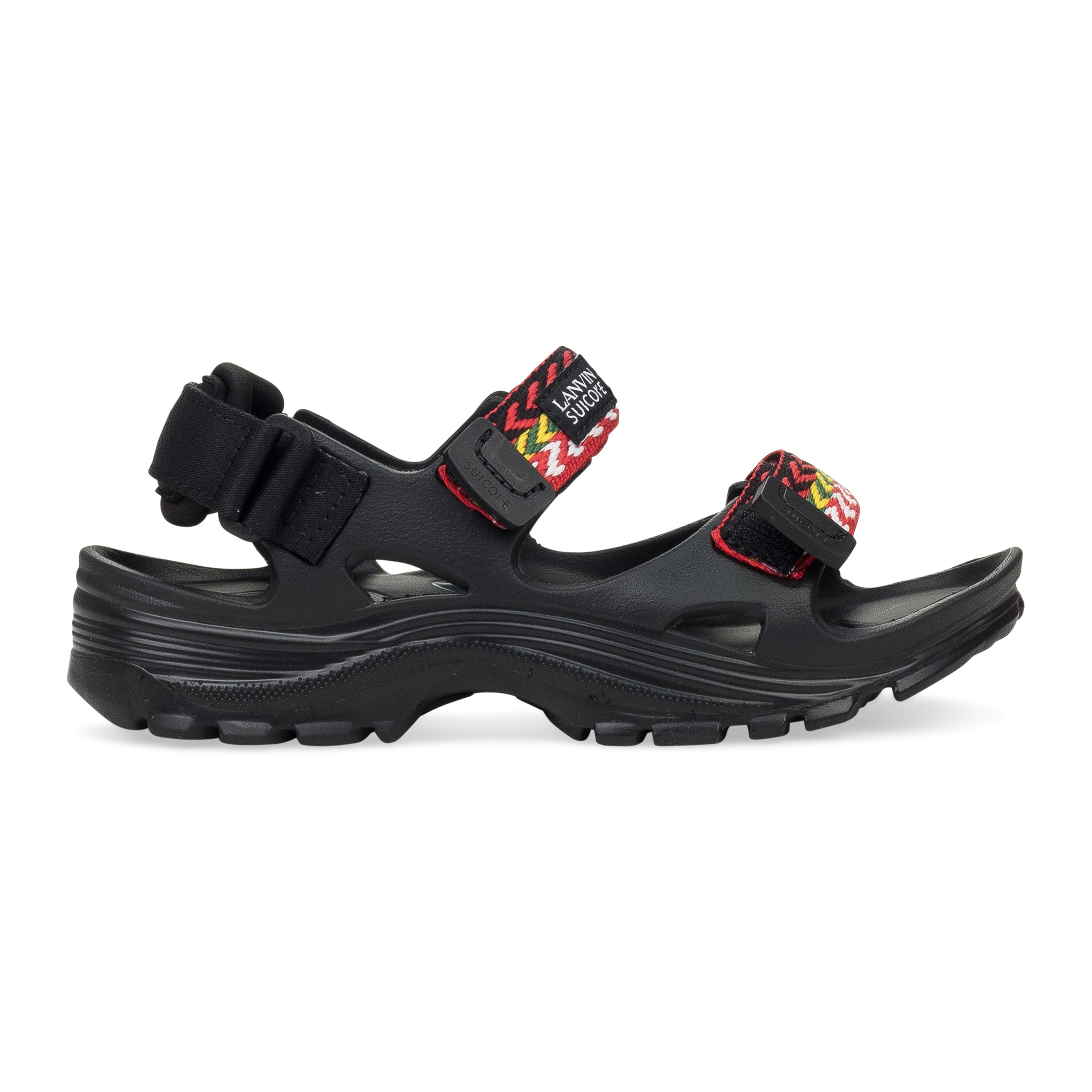 Черные сандалии SUICOKE WAVE CURB Lanvin