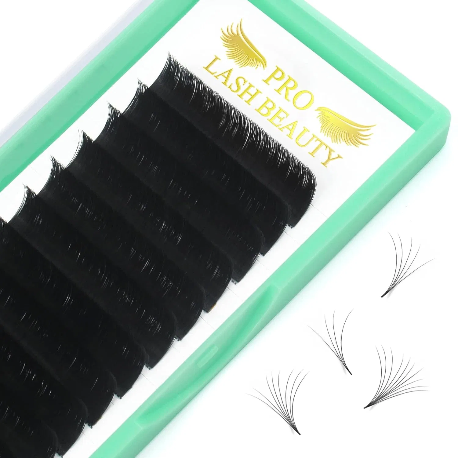 Ресницы для наращивания «Easy Fan Lashes» C-0.05-12 Pro Lashbeauty, C-0.05-12Mm