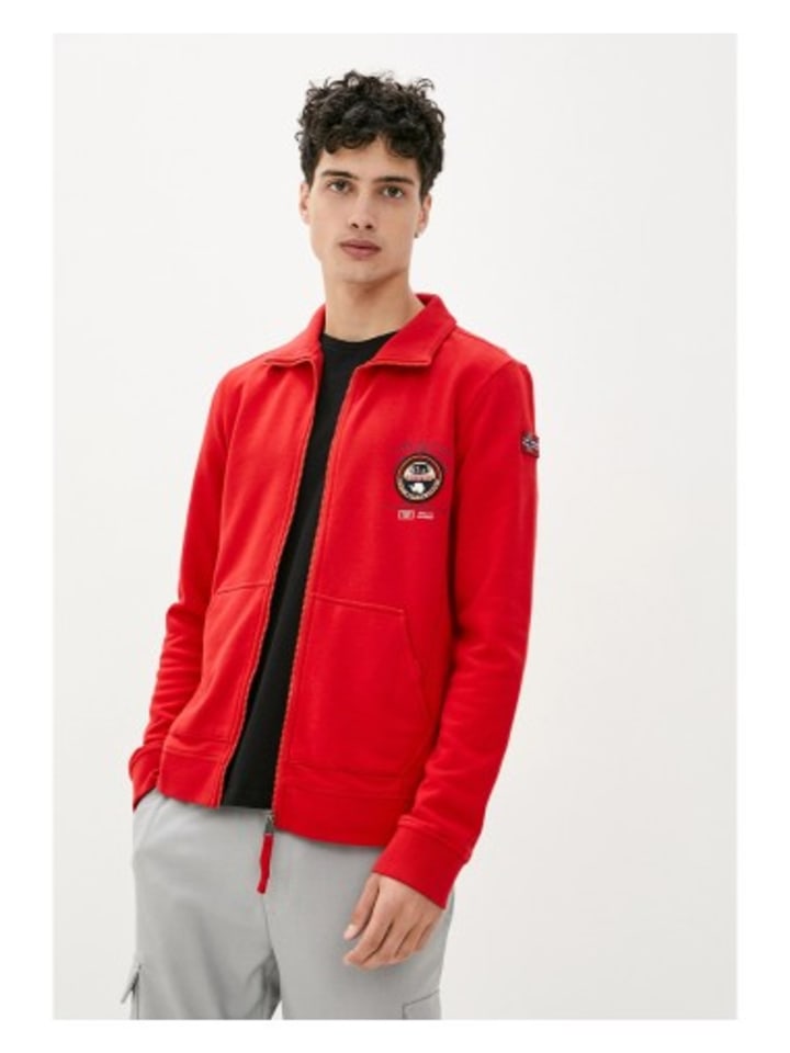 

Толстовка Napapijri, цвет belize zip hoodie in