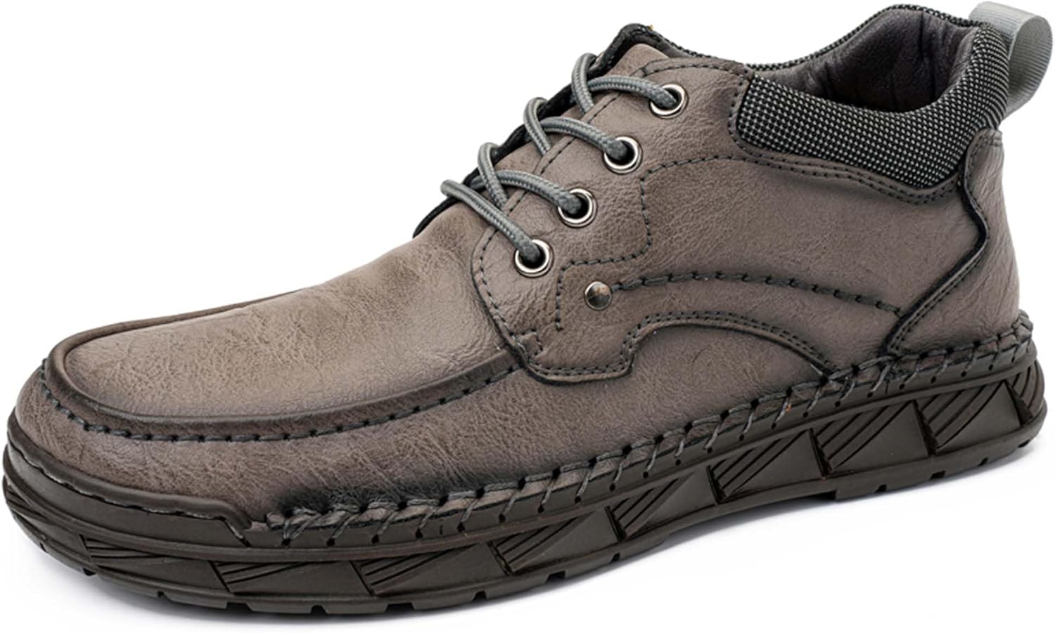 

Мужские повседневные лоферы большого размера, модные туфли на шнуровке для работы и офиса, прогулочные, с противоскользящей подошвой, легкие оксфорды, формальная и повседневная спортивная обувь Generic, серый