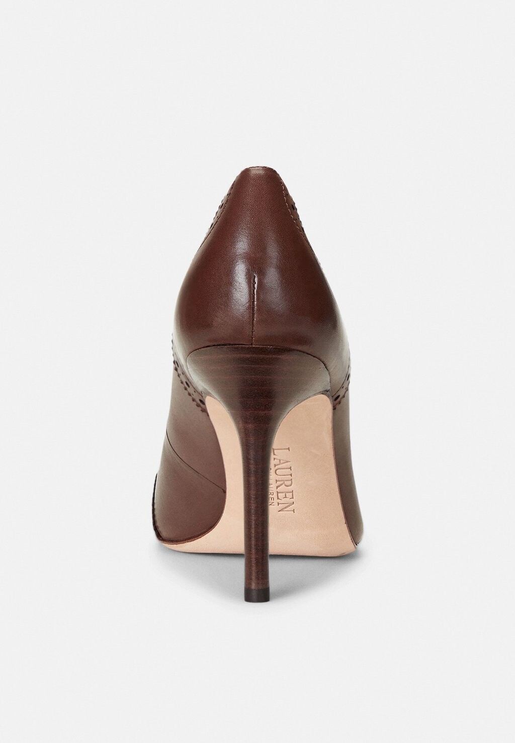 

Туфли LYNDEN BURNISHED LEATHER PUMP Ralph Lauren, темно-коричневый