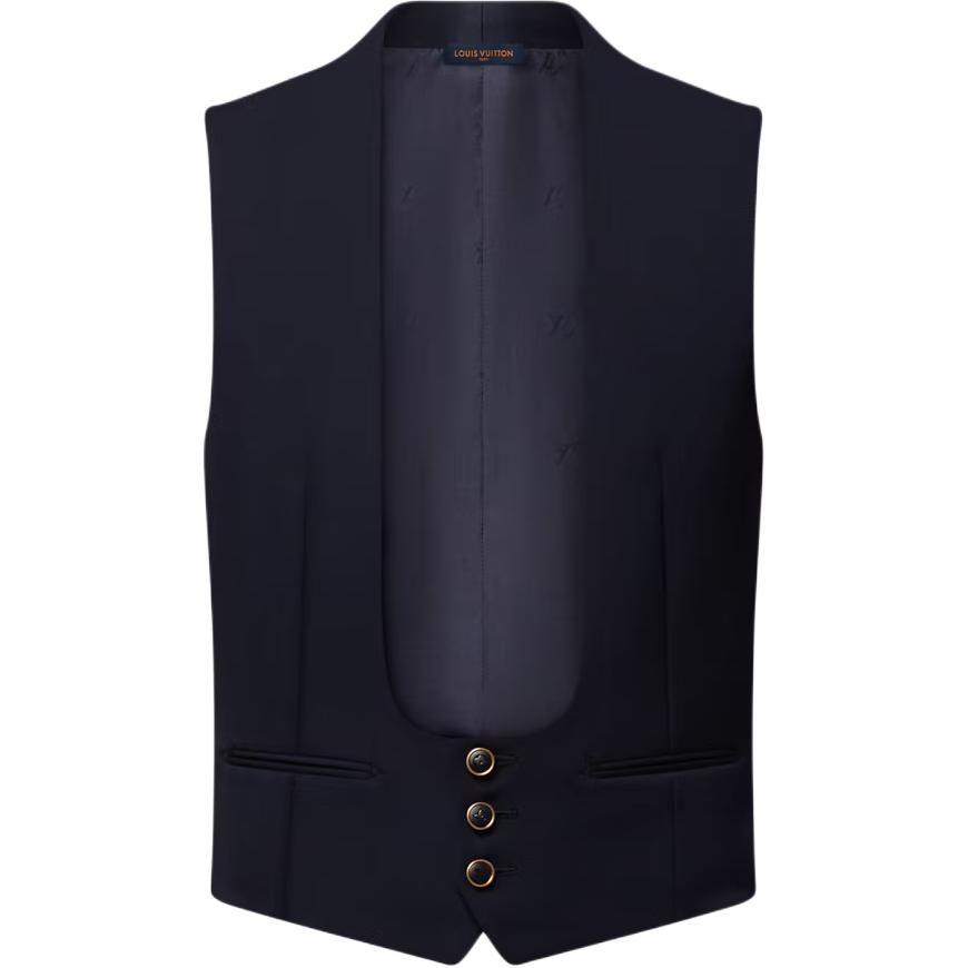 

LOUIS VUITTON Мужская жилетка темно-морского синего цвета, Dark Marine Blue