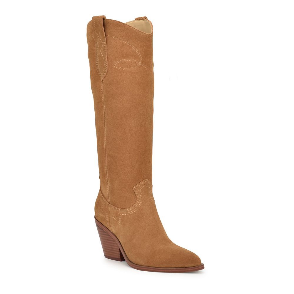 

Женские замшевые сапоги до колена Nine West Smash, цвет Medium Natural Suede