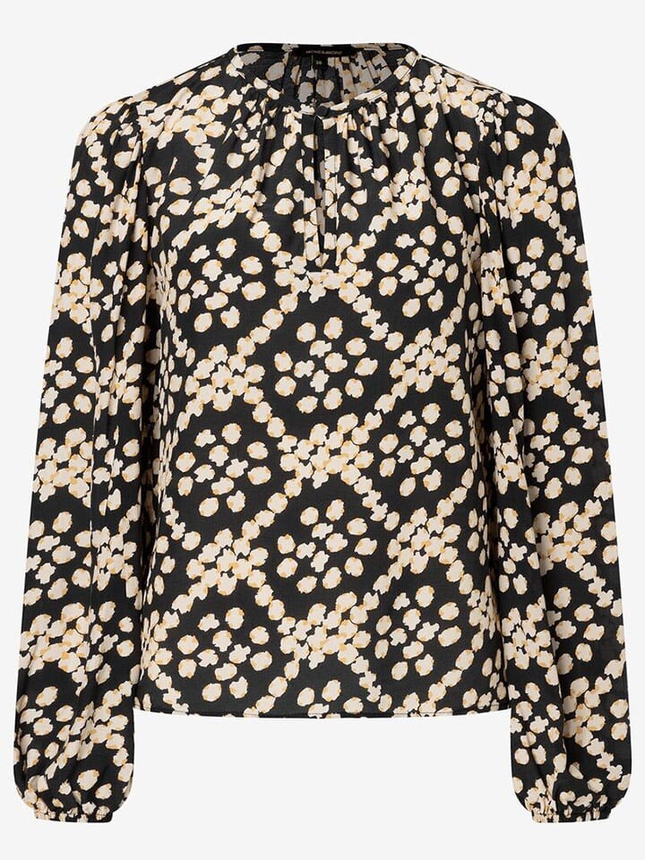 

Блуза More & More Bluse, цвет Schwarz/Beige