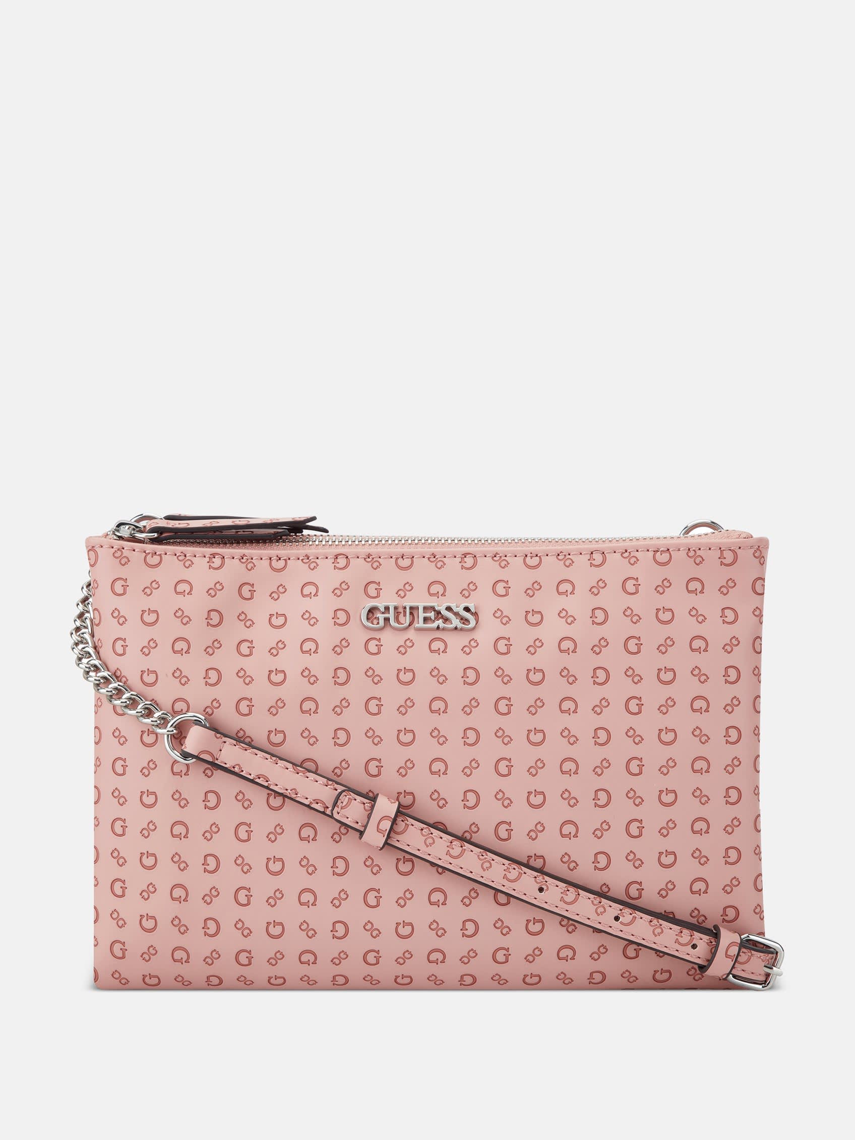 

Сумка-трансформер Tidewood Logo Double Zip Mini сумка через плечо Guess Factory, красный