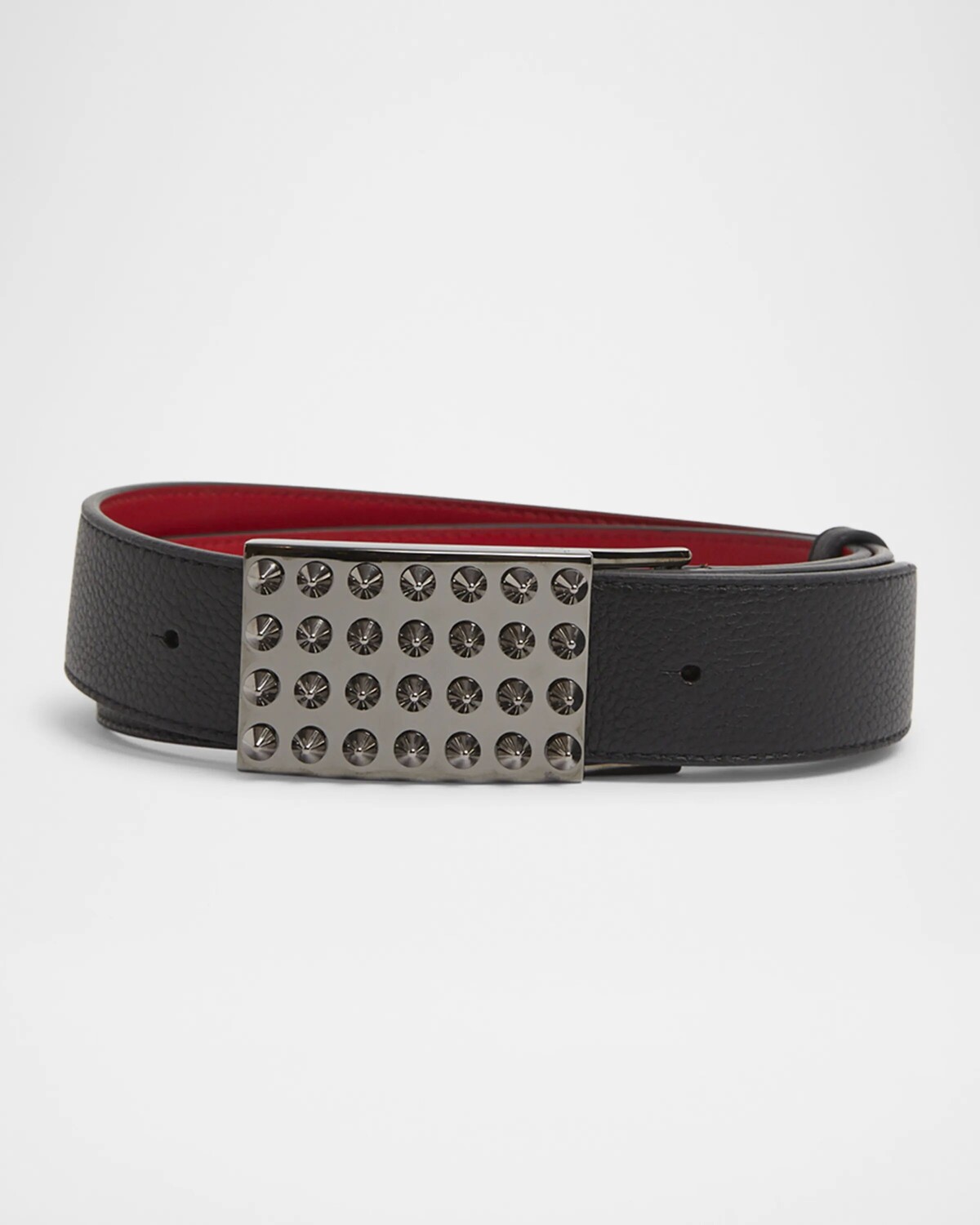 

Мужской ремень Funky Empire с шипами Christian Louboutin, цвет Black/Gun Metal