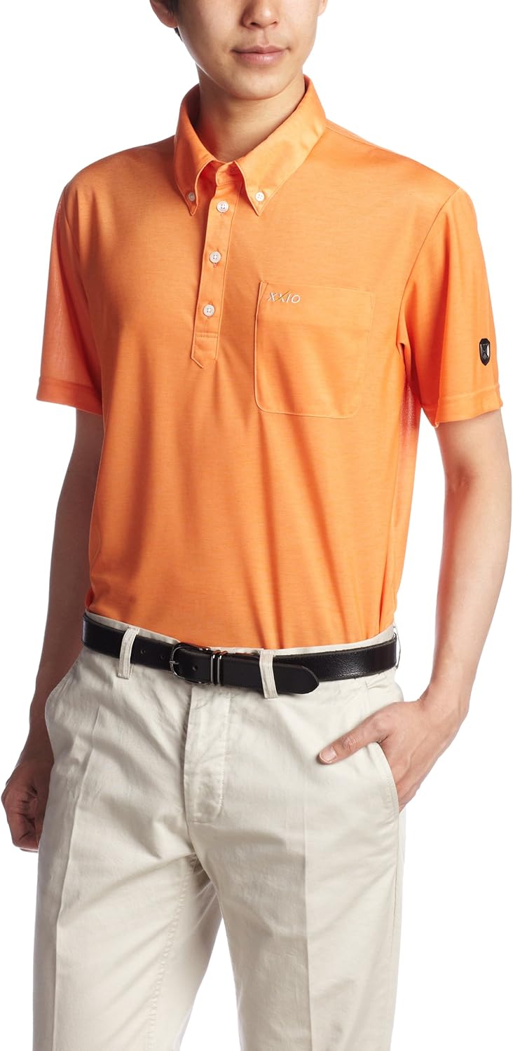 

Классическая рубашка-поло XEXCIO, впитывающая влагу, быстросохнущая, блокирующая тепло, с защитой от УФ-излучения, дезодорирующая Xxio, оранжевый