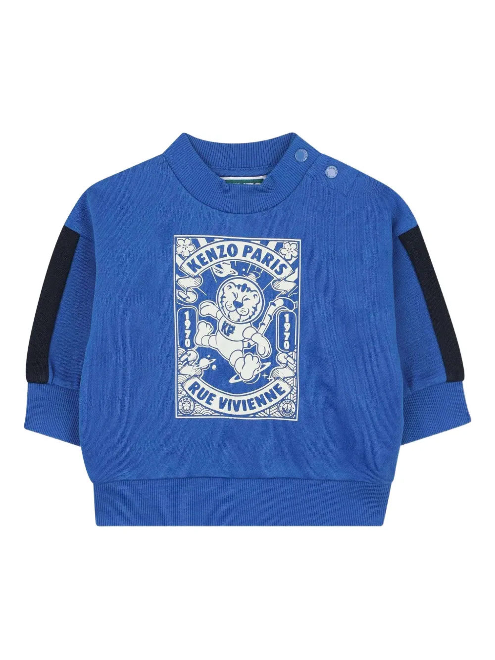Спортивный костюм с графичным принтом Kenzo Kids, синий — фото 3