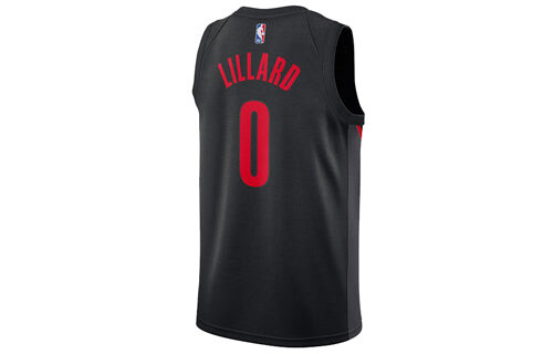 Футболка portland trail blazers damian lillard city edition swingman jresey sw 0 Nike, черный — фото 2