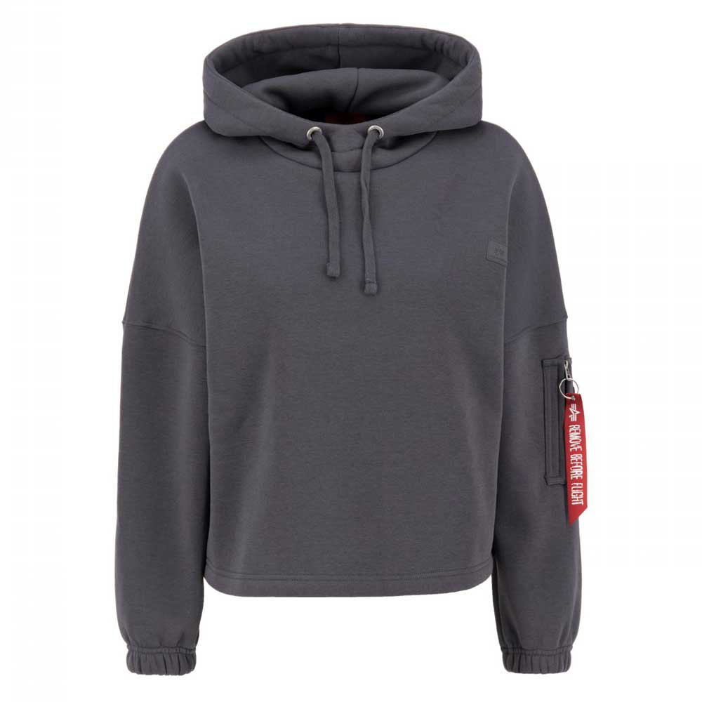 

Худи Alpha Industries X-Fit Label Os, серый