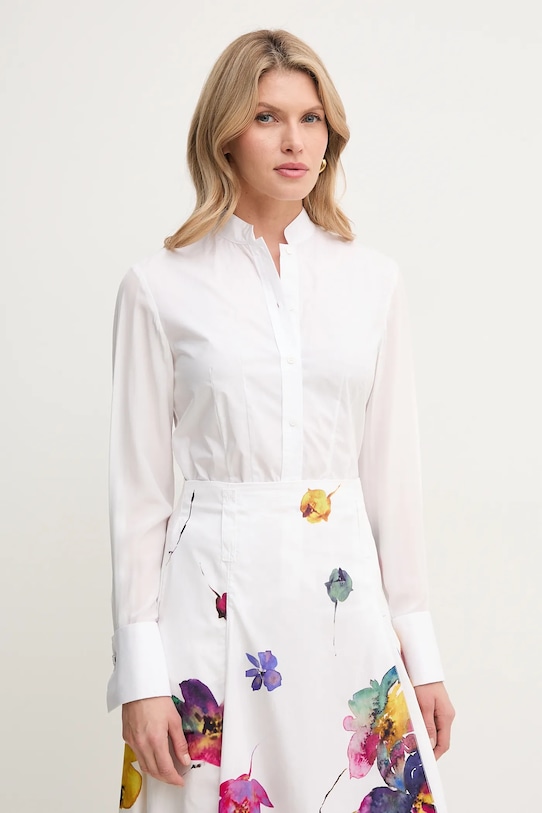 

Рубашка с добавлением шелка Max&Co., белый