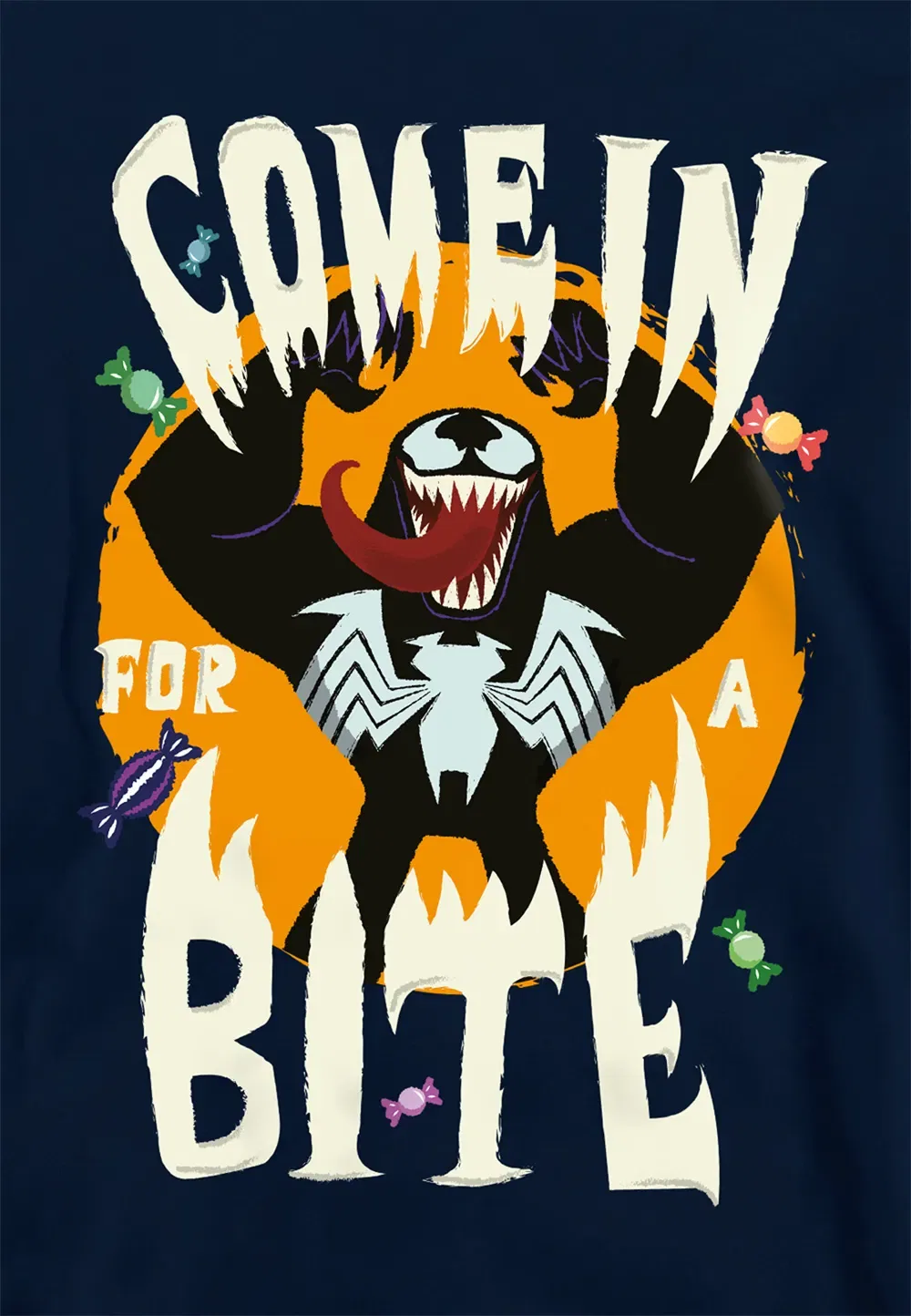 Детская худи Marvel Venom Bite, темно-синий — фото 2