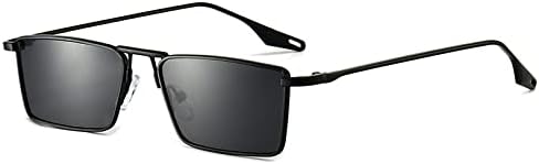 

Винтажные квадратные солнцезащитные очки 2027 года для мужчин и женщин, ретро, ​​маленькая металлическая оправа, конфетные цвета, винтажные прямоугольные очки MTZJH, Black Black