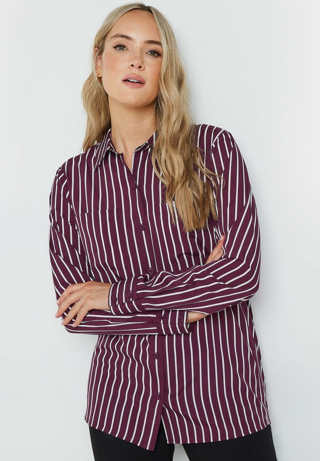 

Блузка на пуговицах STRIPED Long Tall Sally, лиловый