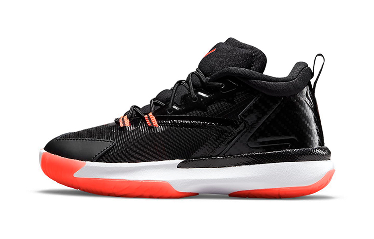 Zion 1 Infrared Zion, Infrared высокие баскетбольные кроссовки для мальчиков Black, для детей 3-7 лет Jordan — фото 3