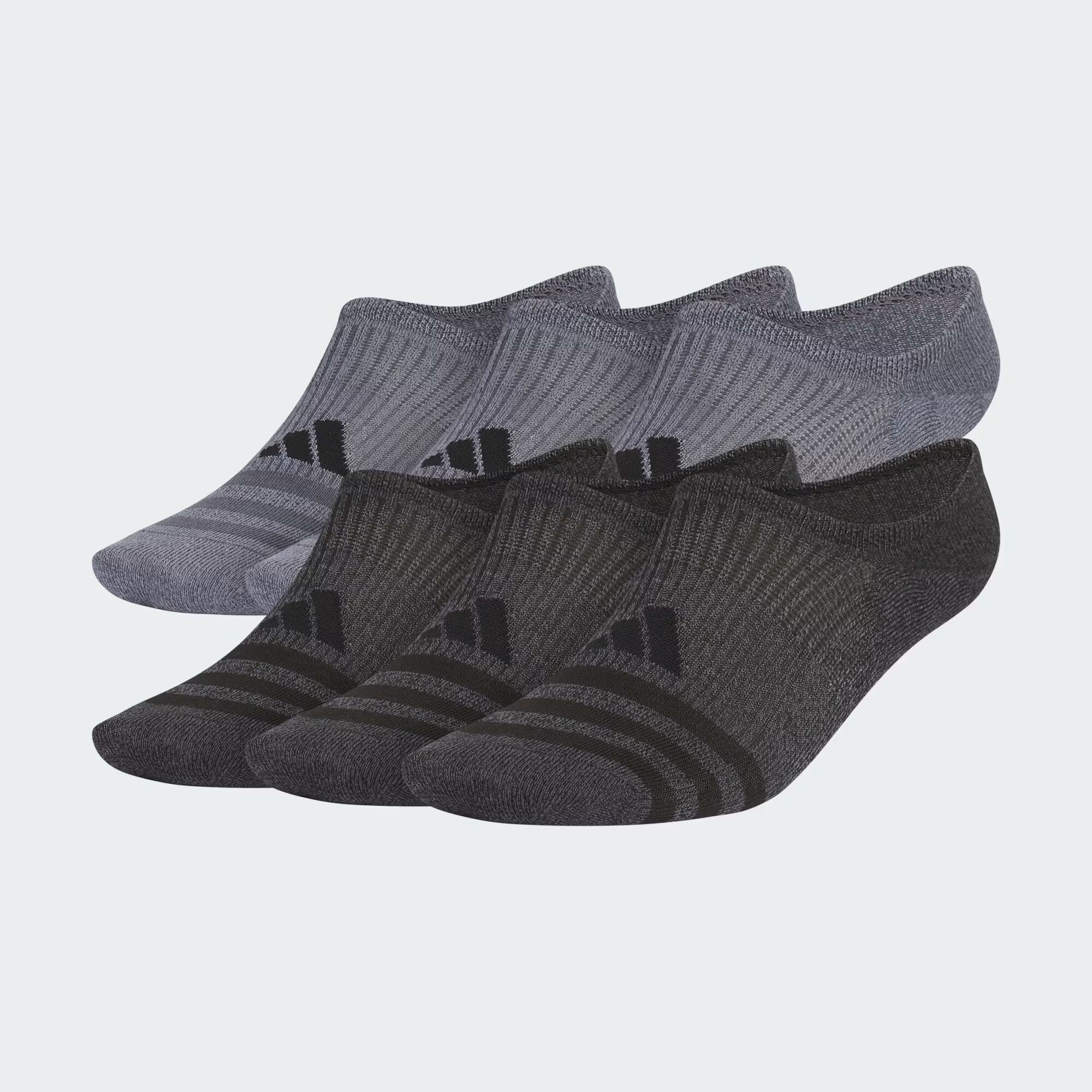 

Комплект из 6 носков Superlite 3.0 Super-NoShow Adidas, цвет Onix/Black