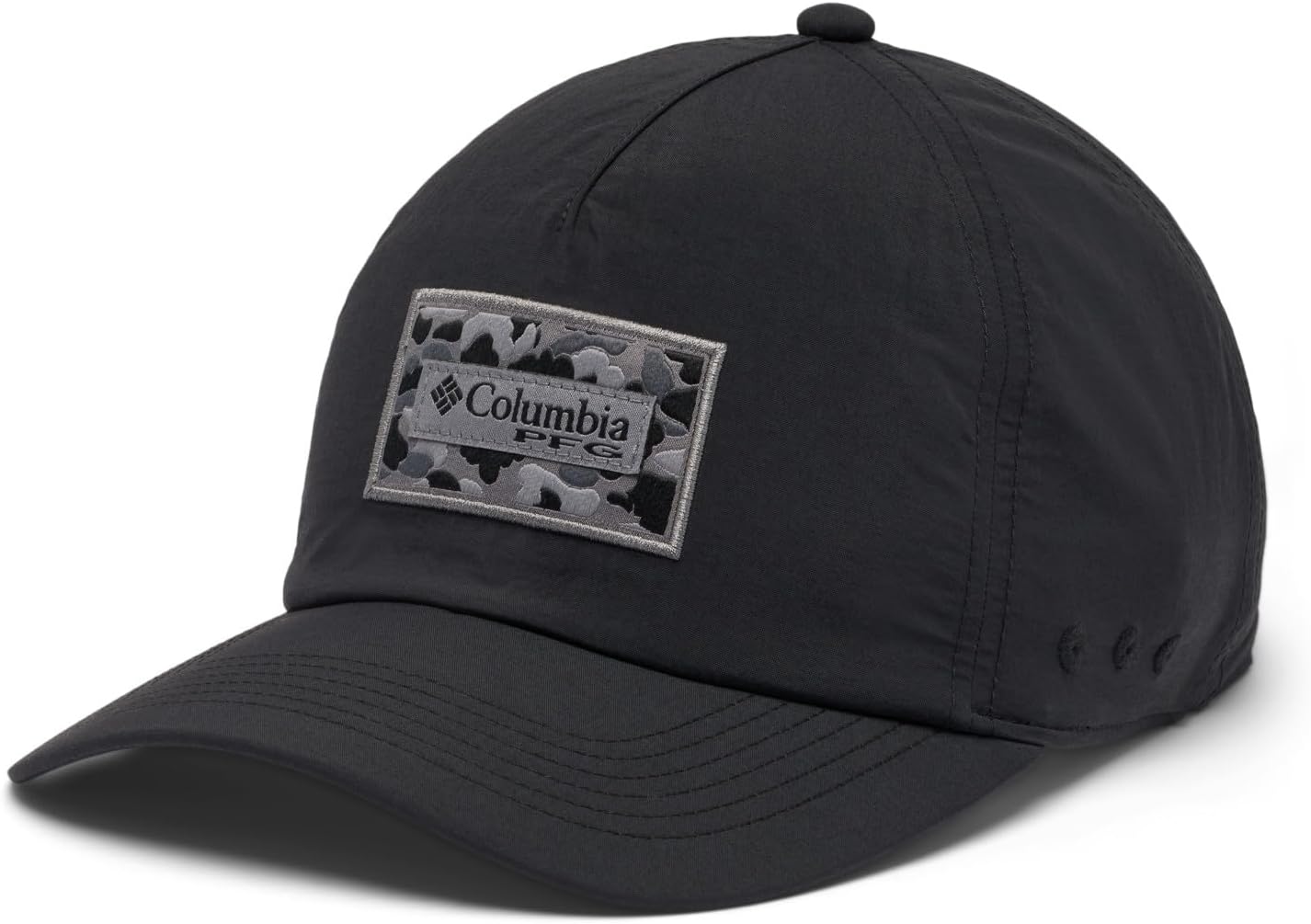 

Columbia Unisex-Adult PFG Lost Waters Snap Back, Black/Duck Camo Patch