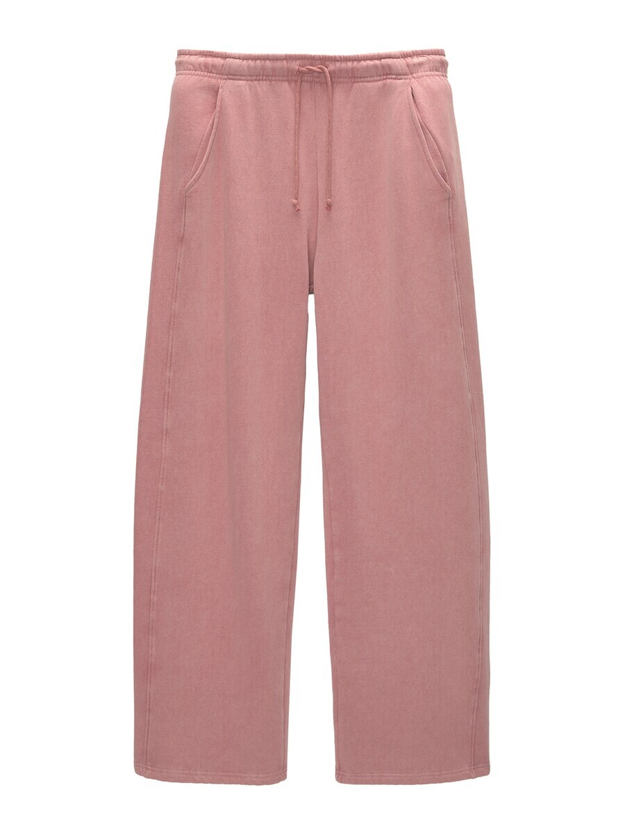 

Спортивные штаны Pull&Bear Wide leg Pants, темно-розовый