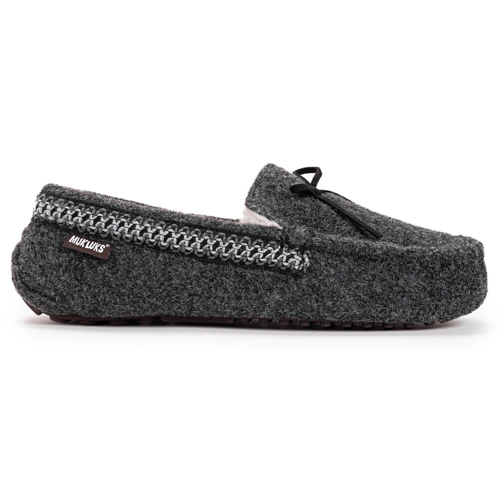 Мужские тапочки-мокасины Ethan Muk Luks, цвет ebony heather — фото 2