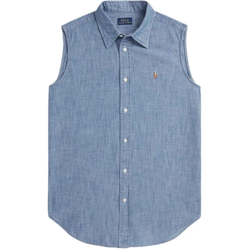 Рубашка женская Polo Ralph Lauren темно-синяя