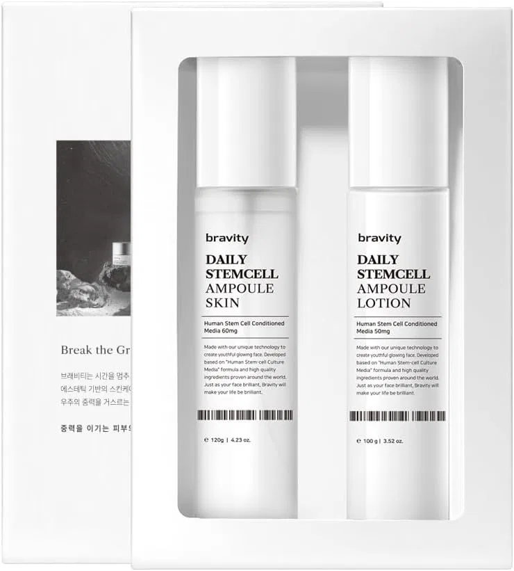 Набор сывороток для лица Bravity Daily Stem Cell Culture Solution Skin Lotion Set, 2 шт
