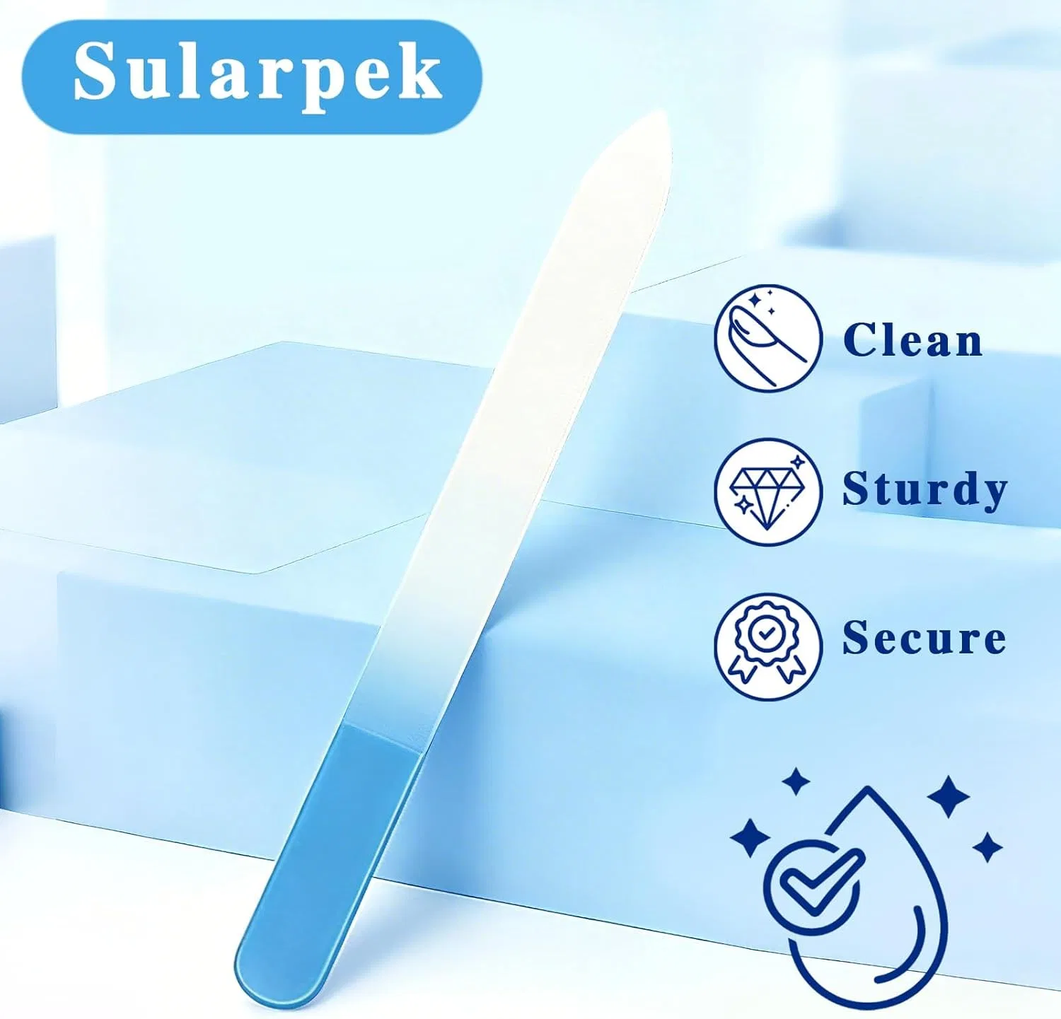 Набор из 4 стеклянных пилочек для ногтей Sularpek Sularpek — фото 4