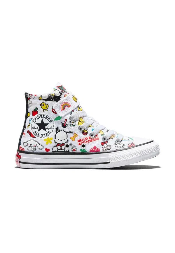 Кроссовки chuck taylor с изображением hello kitty и ее друзей Converse, White White Black
