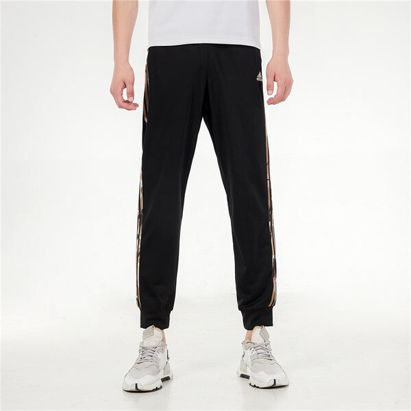 Спортивные штаны Men's adidas Contrasting Colors Stripe Knit Bundle Feet Sports Pants/Trousers/Joggers Black, черный — фото 3