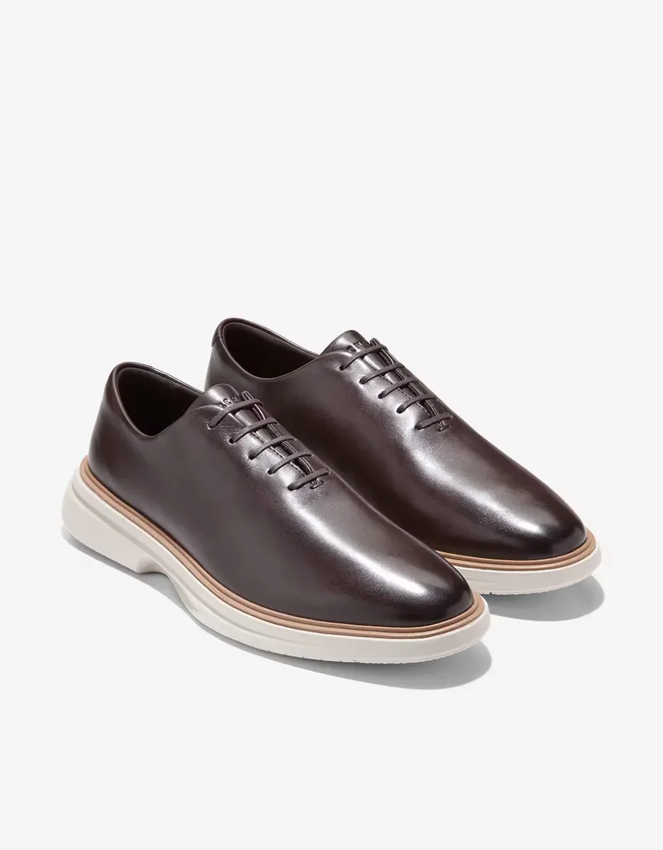 Мужские кожаные туфли на шнуровке Cole Haan, темно-коричневый — фото 4