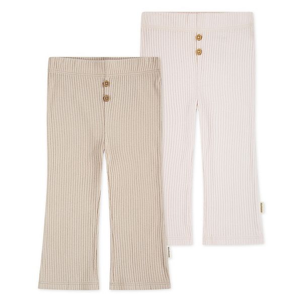 

Органические ребристые штанишки для новорожденных девочек, 2 шт Huggies Babywear