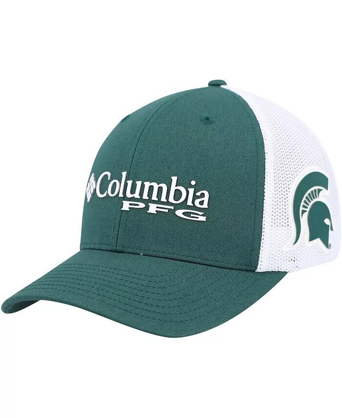 

Мужская зеленая, белая шапка Michigan State Spartans PFG Flex Columbia