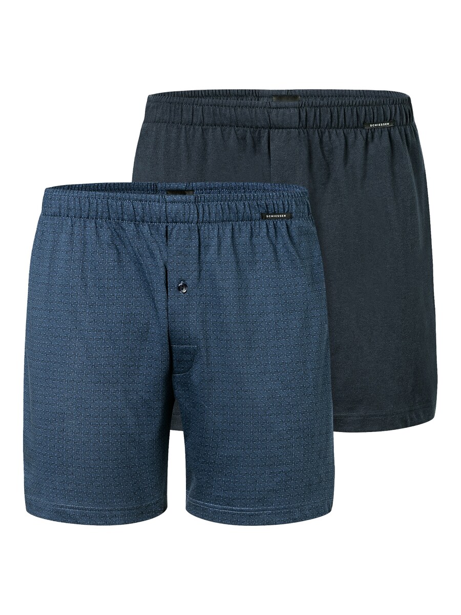 

Боксеры SCHIESSER Basic, цвет Dark blue/Black