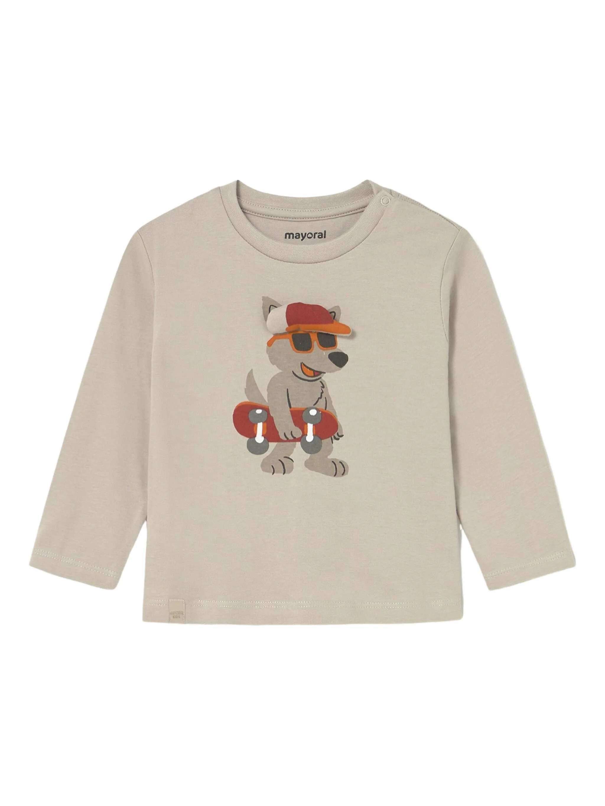 

Толстовка с анималистичным принтом Mayoral, бежевый