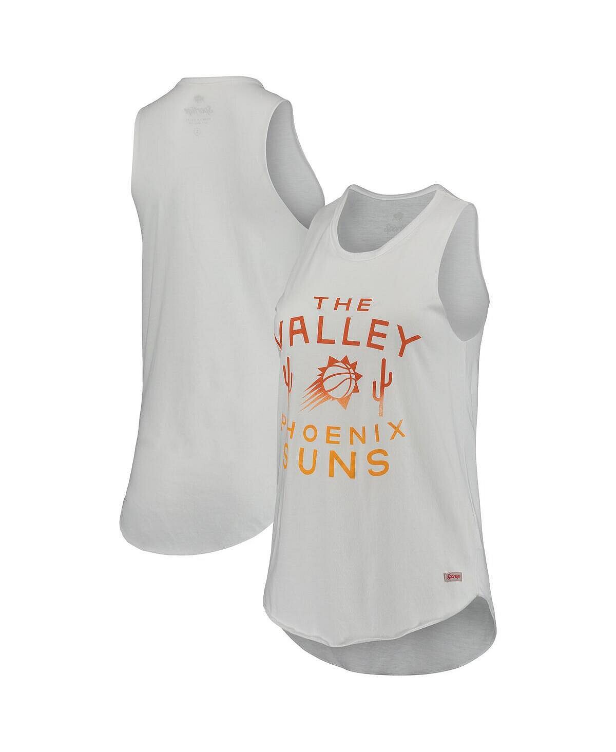

Женская белая майка Phoenix Suns Janie Tri-Blend Sportiqe, белый