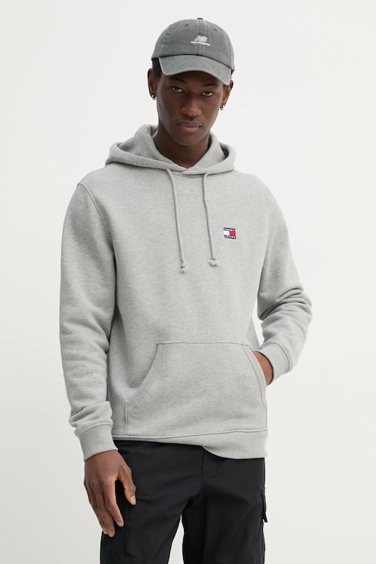 

Хлопковая толстовка Tommy Jeans, серый