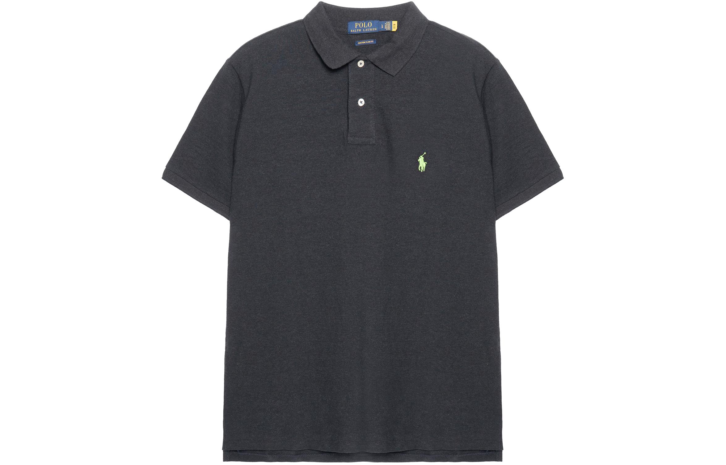 

Polo Ralph Lauren SS23 Polo Shirt Men's Midnight Black, Черный, Polo Ralph Lauren SS23 Polo Shirt Men's Midnight Black